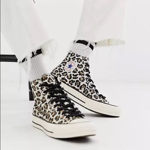 Converse high top leopard print
